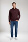 Baileys Half Zip Small Buttons Sweatshirt Trui Dark Cassis
