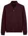 Baileys Half Zip Small Buttons Sweatshirt Trui Dark Cassis