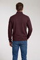 Baileys Half Zip Small Buttons Sweatshirt Trui Dark Cassis