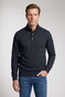 Baileys Half Zip Small Buttons Sweatshirt Trui Navy
