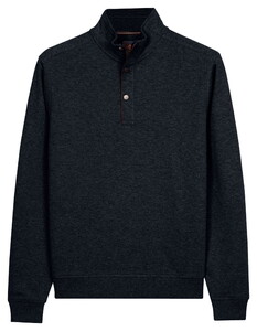 Baileys Half Zip Small Buttons Sweatshirt Trui Navy