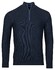 Baileys Half Zip Structure Knit Combed Cotton Pullover Dark Blue