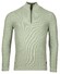Baileys Half Zip Structure Knit Combed Cotton Pullover Misty Green Melange