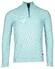 Baileys Half Zip Structure Knit Combed Cotton Trui Aqua