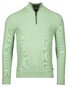 Baileys Half Zip Structure Knit Combed Cotton Trui Pastel Groen