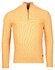 Baileys Half Zip Structure Knit Combed Cotton Trui Zalm
