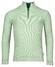 Baileys Half Zip Structure Knit Trui Pastel Groen