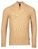 Baileys Half Zip Structure Knit Zip Collar Trui Beige