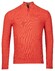 Baileys Half Zip Structure Knit Zip Collar Trui Coral Melange