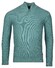 Baileys Half Zip Structure Knit Zip Collar Trui Sky Blue Melange
