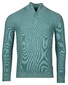 Baileys Half Zip Structure Knit Zip Collar Trui Sky Blue Melange