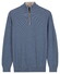 Baileys Half Zip Subtle Faux-Uni Structure Knit Pullover Riviera Blue