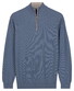 Baileys Half Zip Subtle Faux-Uni Structure Knit Pullover Riviera Blue