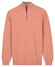 Baileys Half Zip Subtle Faux-Uni Structure Knit Pullover Soft Peach