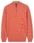 Baileys Half Zip Subtle Faux-Uni Structure Knit Trui Abrikoos