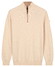 Baileys Half Zip Subtle Faux-Uni Structure Knit Trui Marshmallow