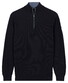 Baileys Half Zip Subtle Faux-Uni Structure Knit Trui Navy