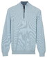 Baileys Half Zip Subtle Faux-Uni Structure Knit Trui Soft Blue