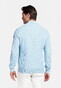 Baileys Half Zip Subtle Faux-Uni Structure Knit Trui Soft Blue