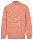 Baileys Half Zip Subtle Faux-Uni Structure Knit Trui Soft Peach