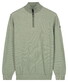 Baileys Half Zip Two-Tone Jacquard Allover Plated Pullover Misty Green