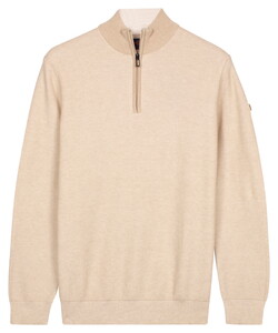 Baileys Half Zip Two-Tone Jacquard Allover Plated Pullover Shell