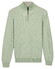 Baileys Half Zip Two-Tone Jacquard Allover Plated Pullover Soft Green