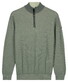 Baileys Half Zip Two-Tone Jacquard Allover Plated Pullover Thyme Green