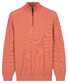 Baileys Half Zip Two-Tone Jacquard Allover Plated Trui Abrikoos