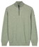 Baileys Half Zip Two-Tone Jacquard Allover Plated Trui Misty Green