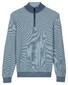 Baileys Half Zip Two-Tone Jacquard Allover Plated Trui Riviera Blue
