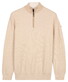 Baileys Half Zip Two-Tone Jacquard Allover Plated Trui Shell