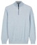 Baileys Half Zip Two-Tone Jacquard Allover Plated Trui Soft Blue
