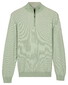 Baileys Half Zip Two-Tone Jacquard Allover Plated Trui Soft Green