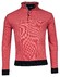 Baileys Half Zip Two-Tone Oxford Doubleface Jacquard Interlock Trui Dark Cerise