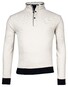 Baileys Half Zip Two-Tone Oxford Doubleface Jacquard Interlock Trui Kitt