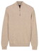 Baileys Half Zip Uni Color Plated Rib Knit Trui Kitt