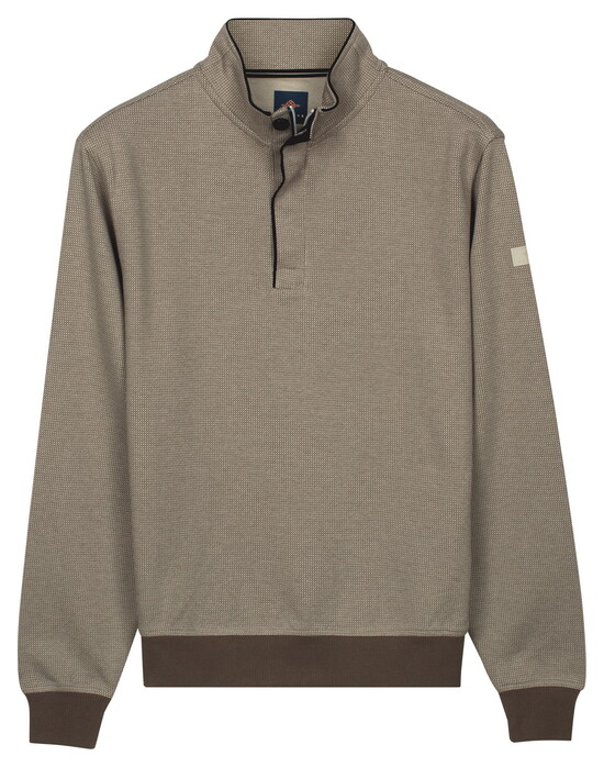 Baileys Half Zip Yarn Dyed Jacquard Interlock Pullover Shell