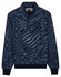 Baileys Half Zip Yarn Dyed Jacquard Interlock Trui Navy
