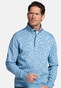Baileys Half Zip Yarn Dyed Jacquard Interlock Trui Riviera Blue