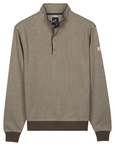 Baileys Half Zip Yarn Dyed Jacquard Interlock Trui Shell