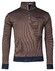 Baileys Halfzip 2-Tone Jacquard Sweatshirt Trui Choco Brown