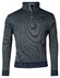 Baileys Halfzip 2-Tone Jacquard Sweatshirt Trui Donker Groen