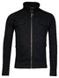 Baileys High-Low Structure Interlock Sweat Cardigan Zip Vest Navy