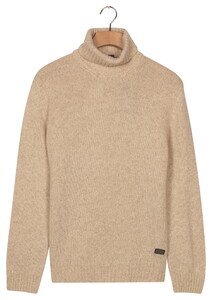Baileys High Rollneck Faux Uni Wool Blend Trui Marshmallow