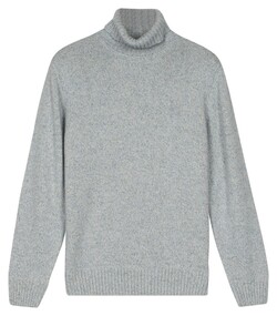 Baileys High Rollneck Faux Uni Wool Blend Trui Sky Blue