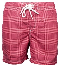 Baileys Jacquard Check Design Swim Short Red Plum