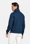 Baileys Jacquard Doubleface Sweat Half Zip Trui Dark Blue