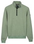 Baileys Jacquard Doubleface Sweat Half Zip Trui Misty Green
