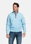 Baileys Jacquard Doubleface Sweat Half Zip Trui Sky Blue